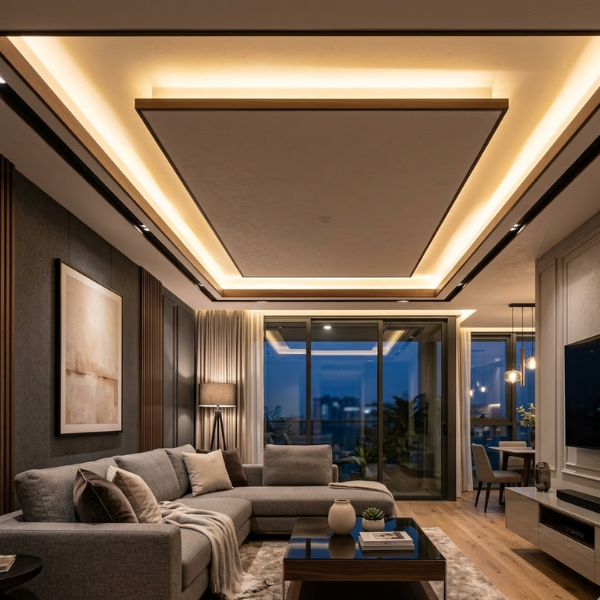 False ceiling & cove lighting