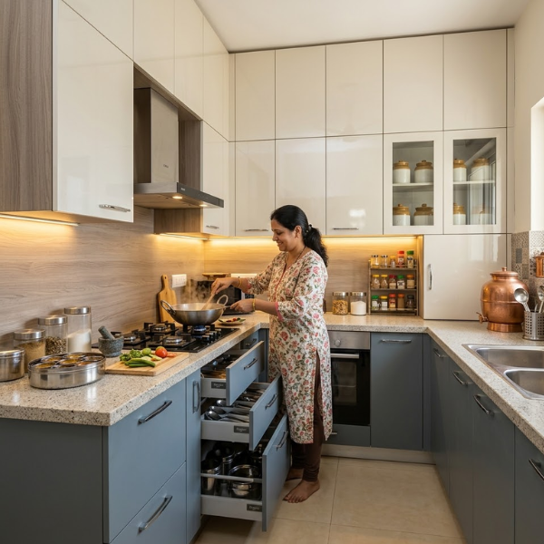 Modular kitchen cabinets