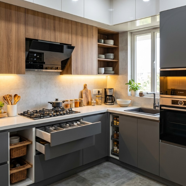 Modular kitchen cabinets