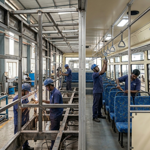 Bus body structures & interior paneling