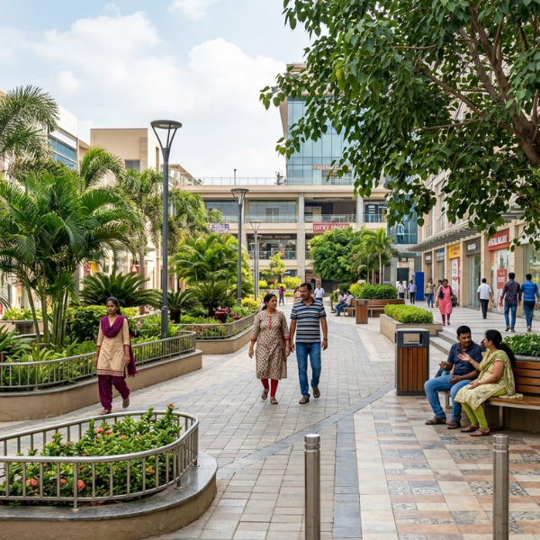 Commercial outdoor spaces & walkways