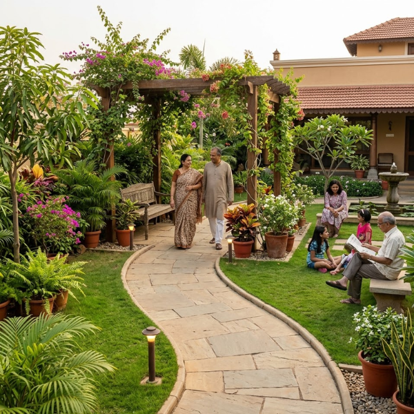 Garden pathways & landscape structures