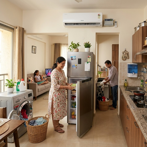 Home appliances (refrigerators, washing machines, air conditioners)