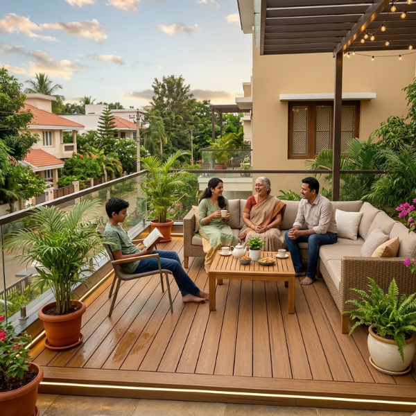 Outdoor decking areas & terraces